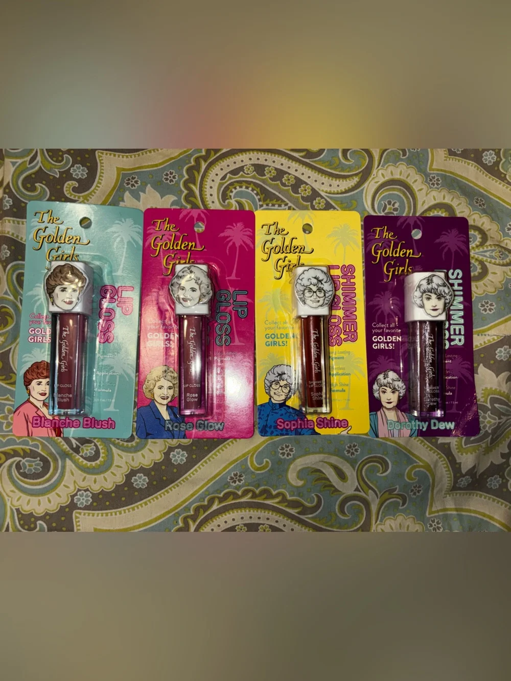 The Golden Girls Lip Gloss bundle - Assorted Shades (Pink, Magenta, Brown, Plum)